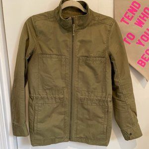 J. Crew Women's Utility Jacket in Army Jacket Green, Size Extra Small